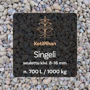 Singeli seulottu kivi 8–16 mm, n. 700 l / 1000 kg